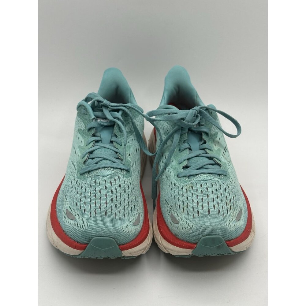 Hoka One One Clifton 8 Women Running Athletic Shoe Size 7 B Aquarelle Blue - Picture 2 of 12
